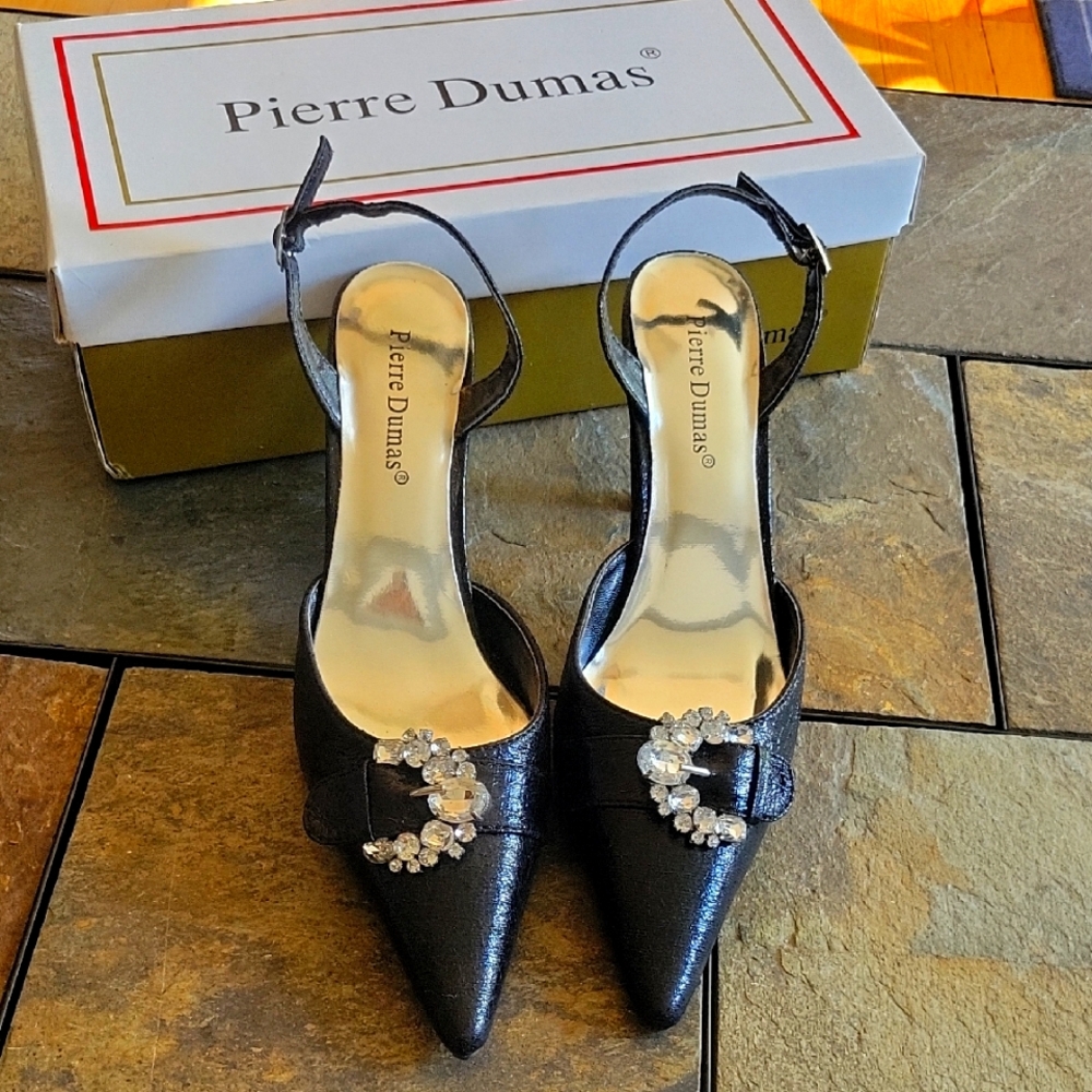 Pierre Dumas Suzy Shoes 8 Black With Box
